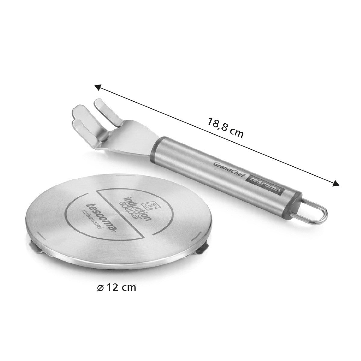 Tescoma Induktions-Adapterplatte GrandCHEF 12 cm – Kochfeld-Adapterplatte