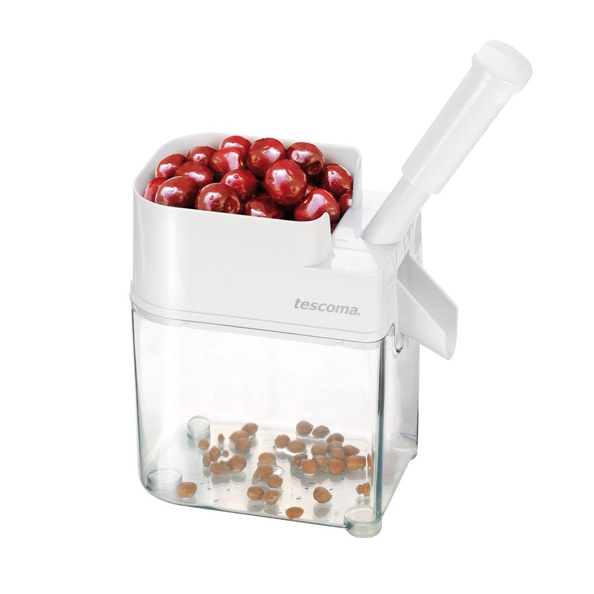 Tescoma Kirschentkerner HANDY – Kirschenentsteiner für Obst und Backen