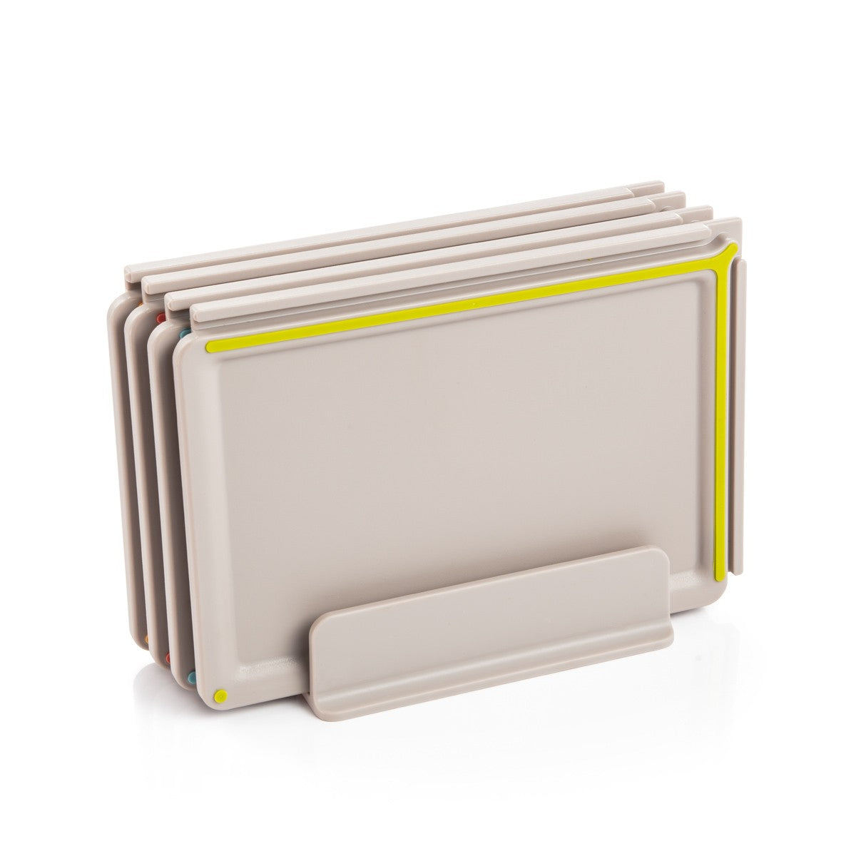 Tescoma Schneidebretter mit Ständer COMPACT 4 St. – kombinierbares Schneidbrett-Set