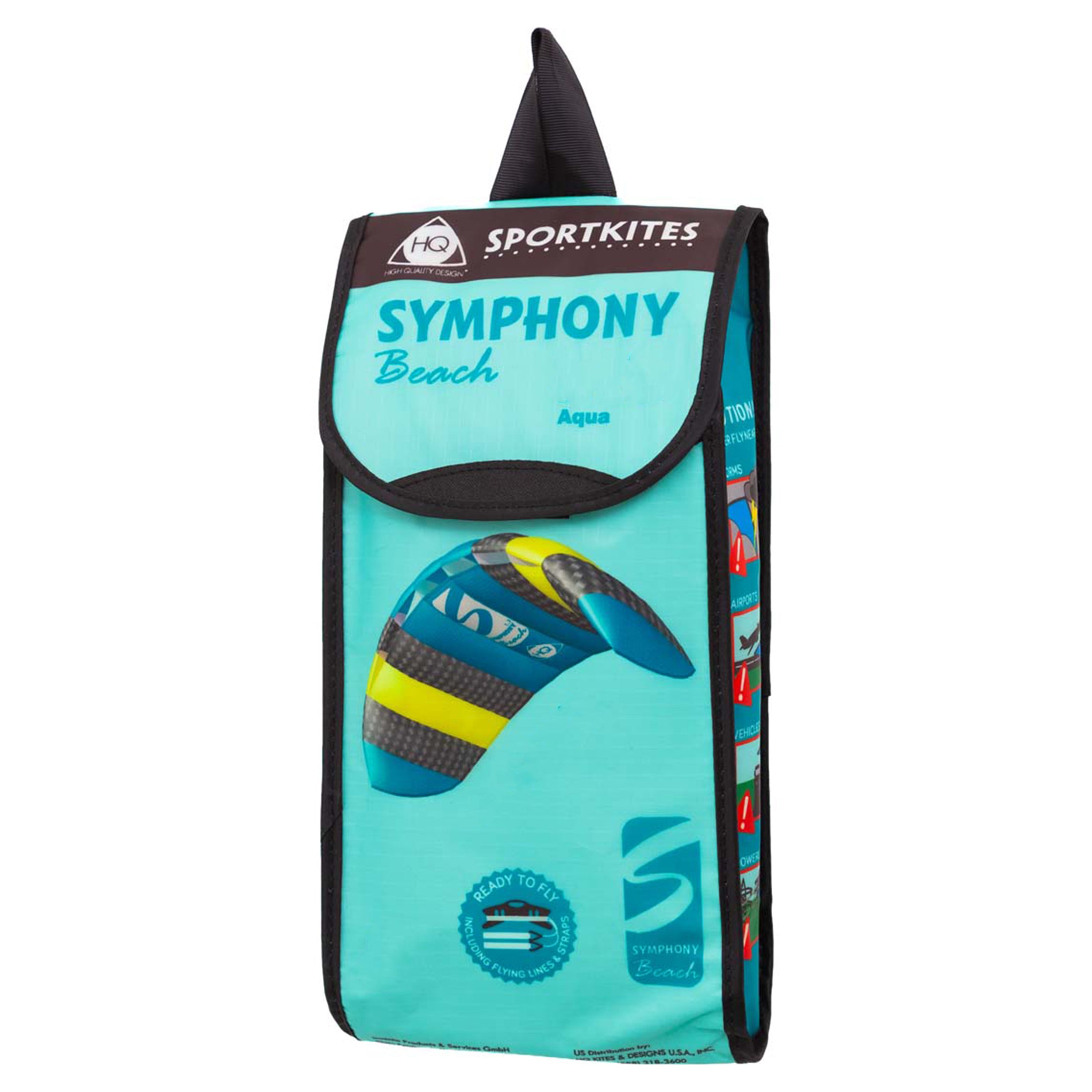Lenkmatte HQ Symphony Beach III 2.5 Aqua R2F Allround Lenkmatte Kite