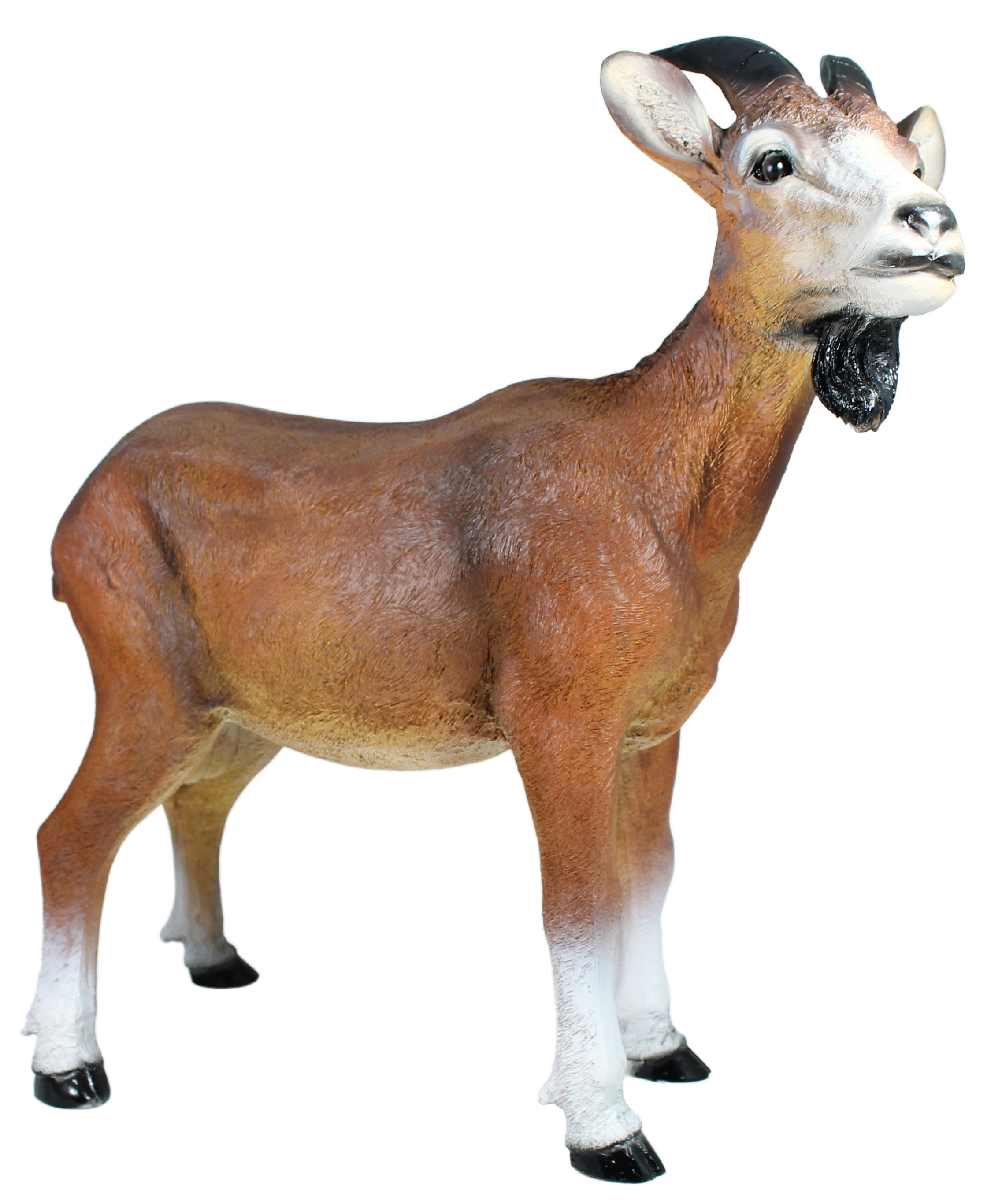 Ziegenbock Figur Bruce - Gartenfigur Ziege als Tierfigur Geißbock Deko für Garten, Terrasse & Hof