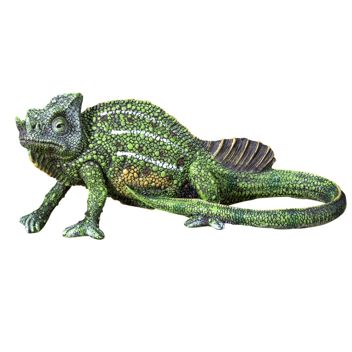 Chamäleon Figur Gartenfigur Echse Reptilien Deko-Figur Exotische Dekoration