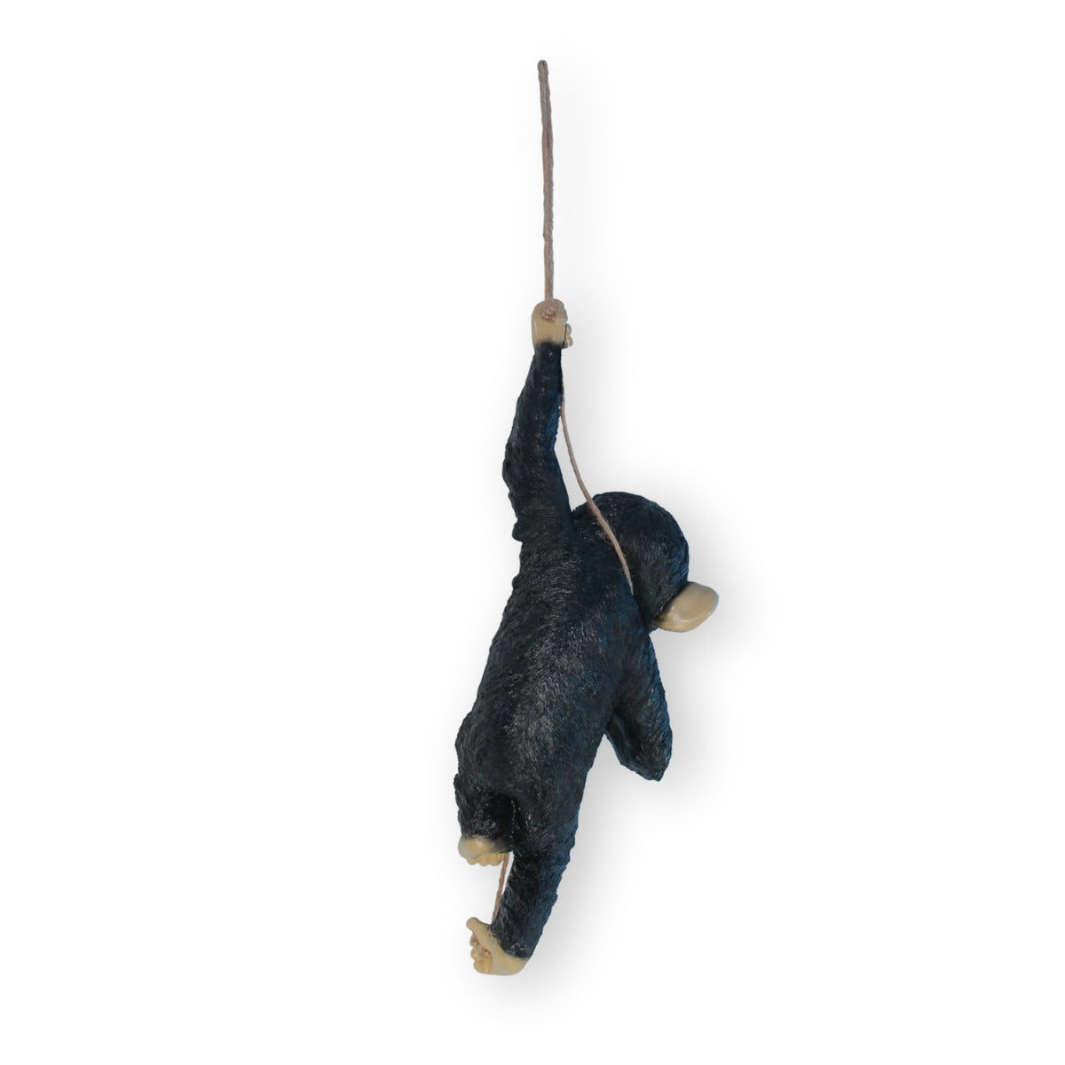 Affe Figur Deko Figur Affe am Seil Hängender Affe Gartenfigur Schimpanse Figur