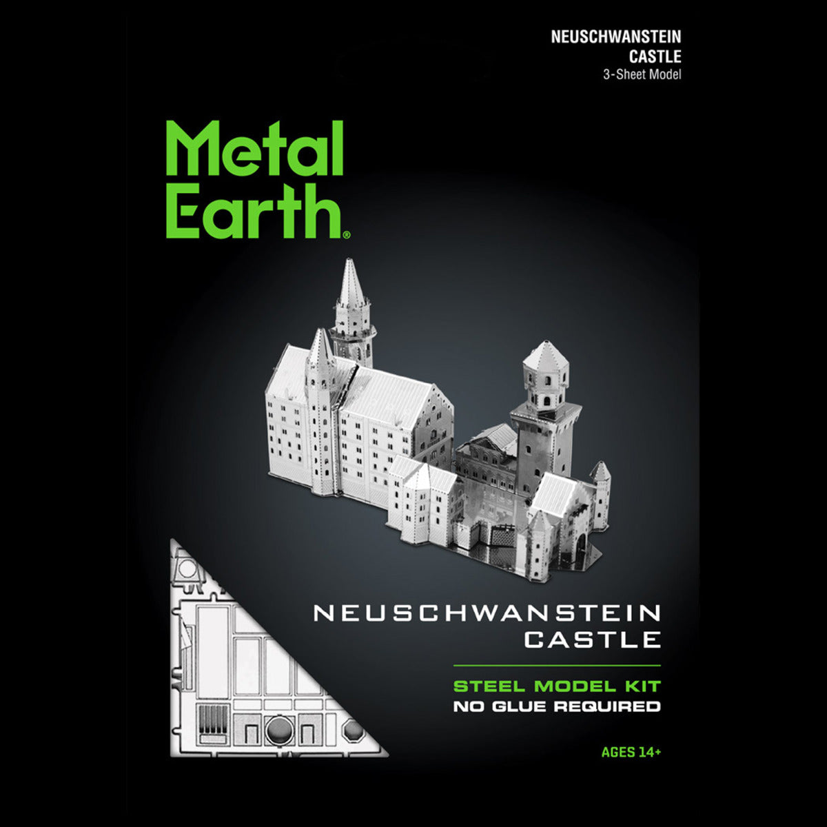 Metal Earth Metallbausätze MMS018 Schloss Neuschwanstein Metall Modell
