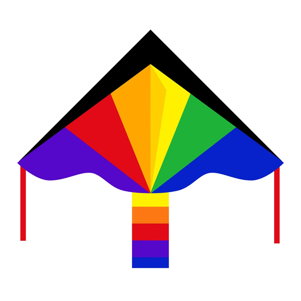 Kinderdrachen Einleiner Drachen HQ Simple Flyer Rainbow 120 cm Flugdrachen