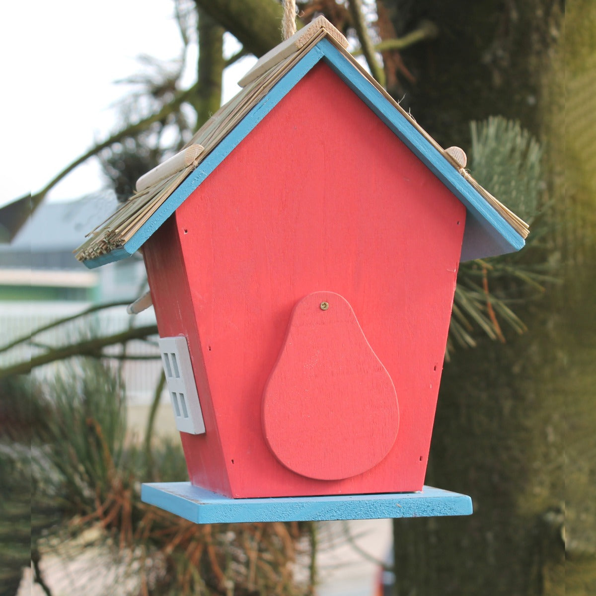 Nistkasten bunt Vogelhaus Holz FSC Dünenvilla Nisthaus für Vögel