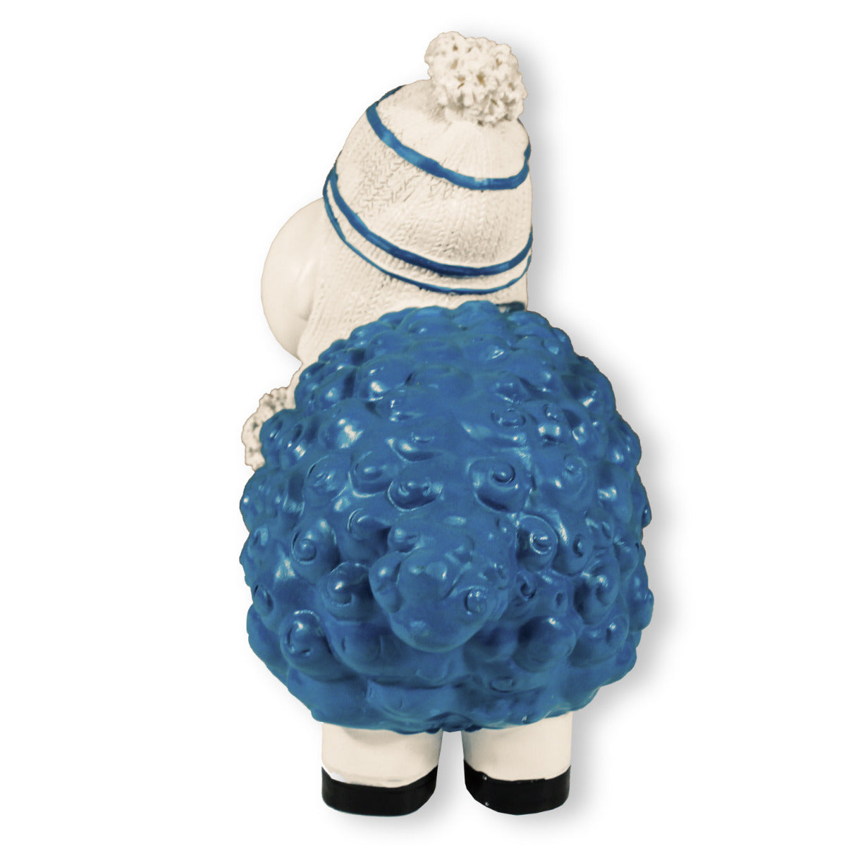 Buntes Deko Schaf blau mit Mütze Gartenfigur Schaf Dekofigur Schaf lustige Schafe