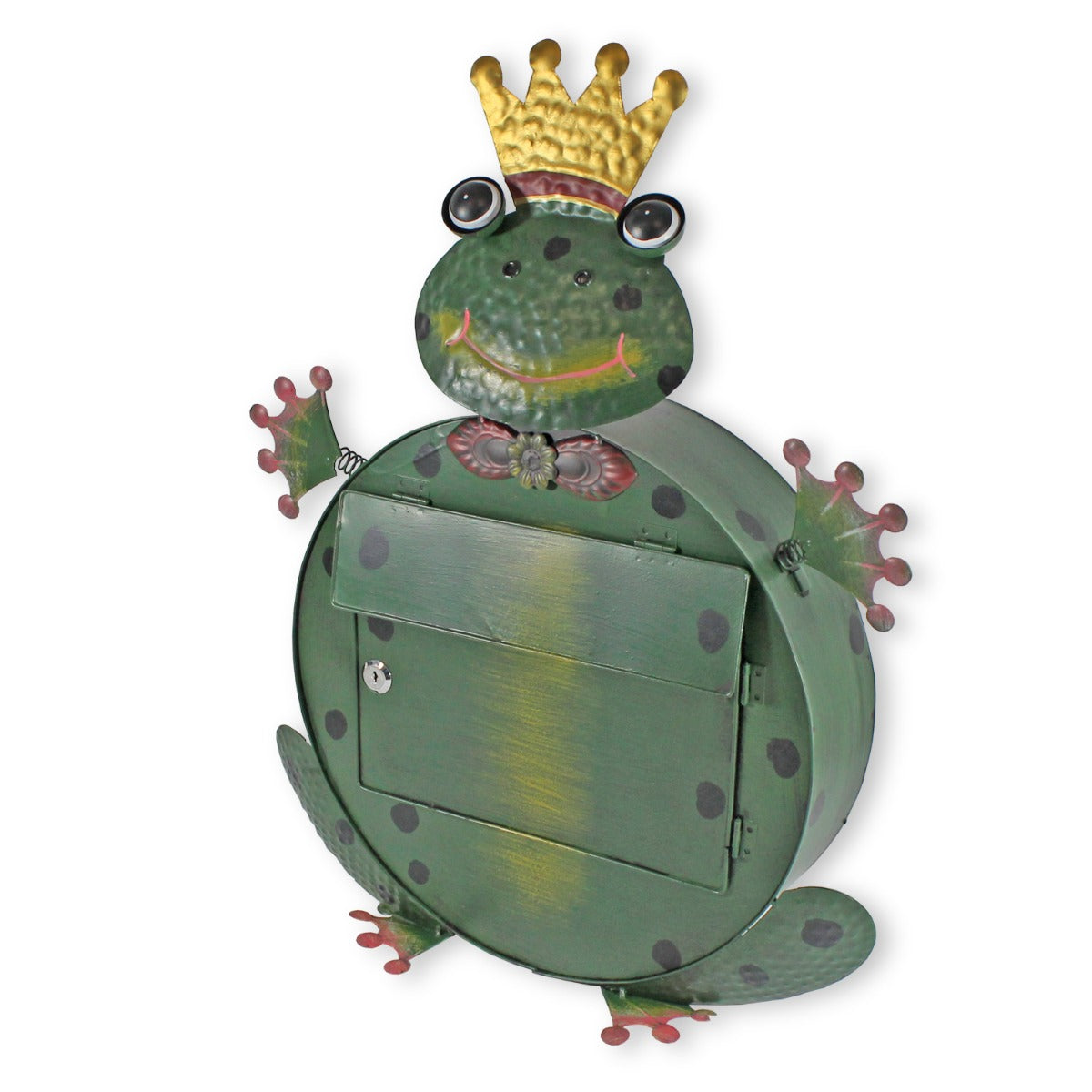 Briefkasten Metall Frosch "Kermit" handbemalt Briefkasten Tiere Metall Postkasten