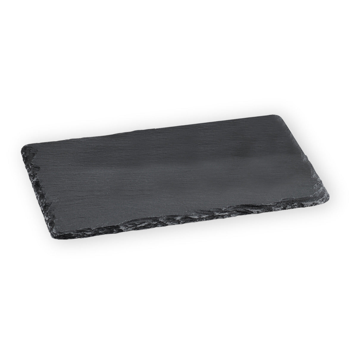 Servierplatte Schiefer 30x20 cm Buffetplatte schwarz Serviertablett aus natürlichem Schiefer