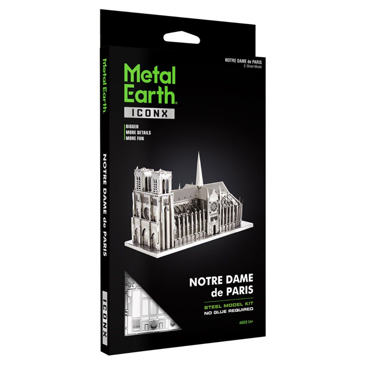 Metal Earth Metallbausätze ICX003 ICONX Notre Dame Kirche Metall Modell