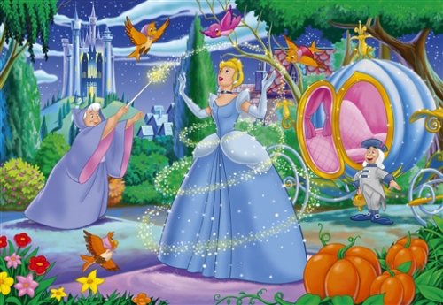 Walt Disney Puzzle Cinderella Aschenputtel 40tlg. Kinderpuzzle Bodenpuzzle 100x70 cm