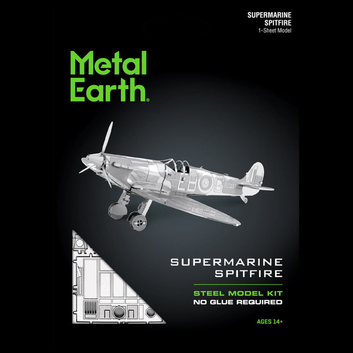 Metal Earth Metallbausätze MMS110 WWII Supermarine Spitfire Metall Modell