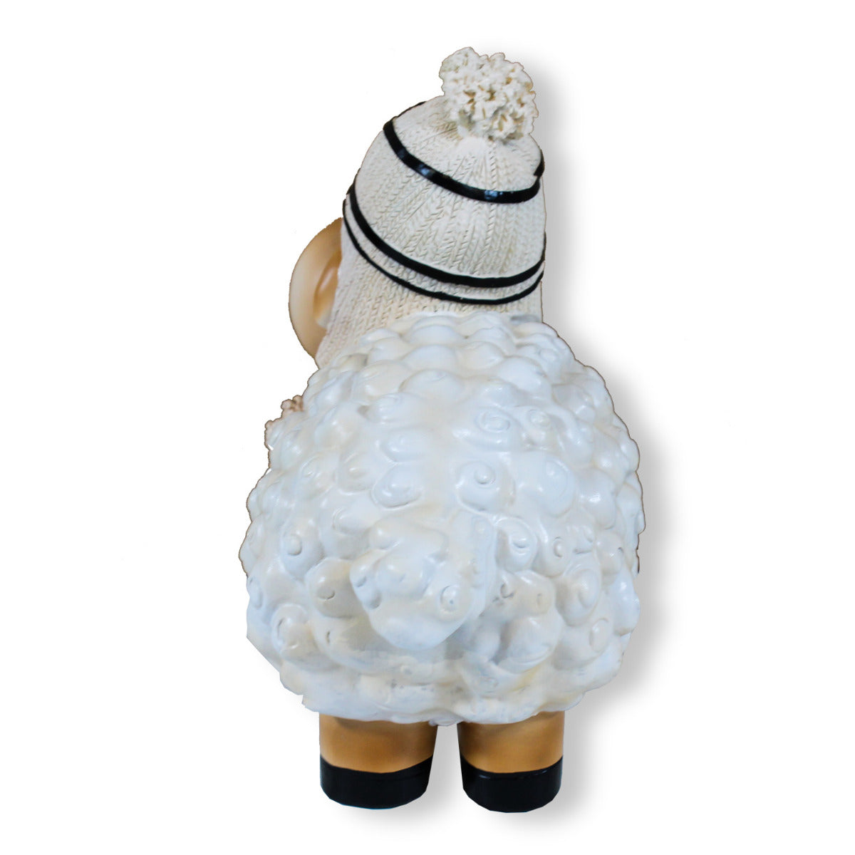 Buntes Deko Schaf weiß mit Mütze Gartenfigur Schaf Dekofigur Schaf lustige Schafe