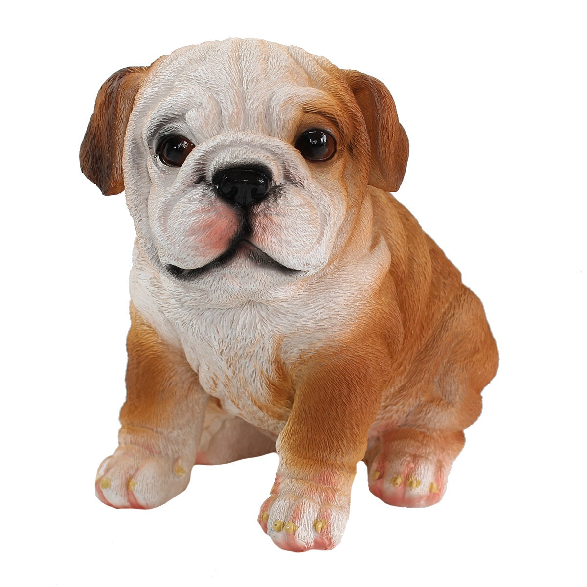 Hunde Figur Bulldogge Figur sitzend Hunde Deko lebensechte Hundefigur