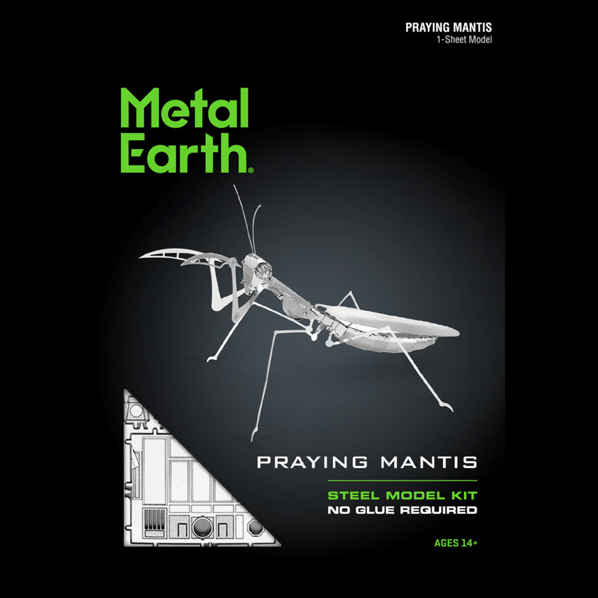 Metal Earth Metallbausätze MMS069 Praying Mantis Gottesanbeterin Metall Modell