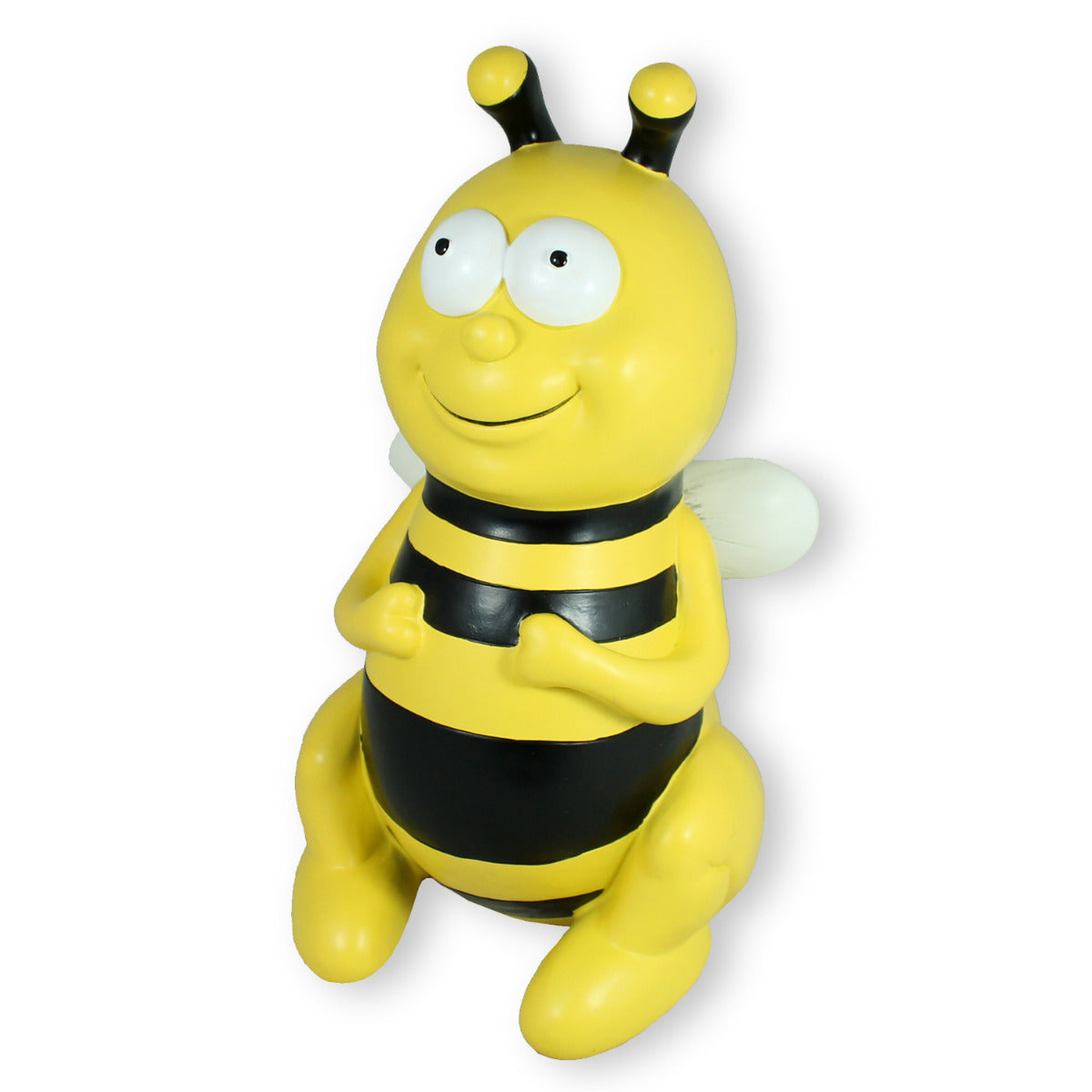 Gartenstecker Biene 35 cm Bienen Figur sitzend Bienen Deko Bienen Gartenfigur