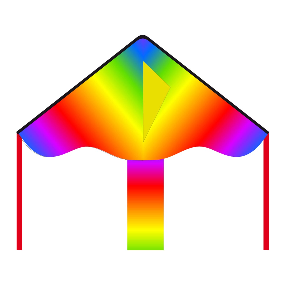 Kinderdrachen Einleiner Drachen HQ Simple Flyer Radiant Rainbow 85 cm Flugdrachen