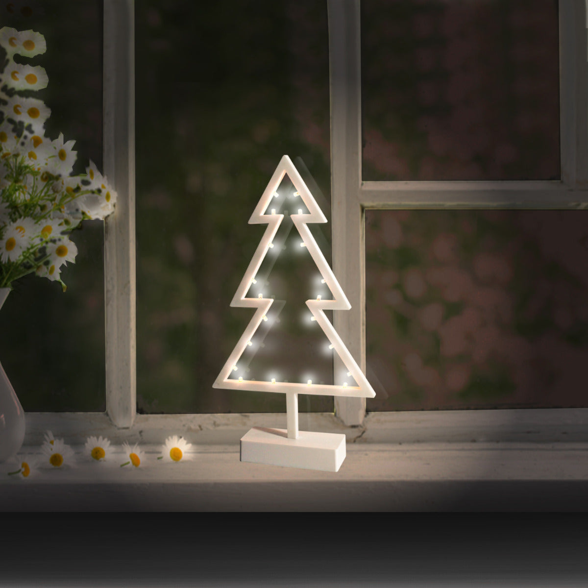 Led Weihnachtsdeko Weihnachtsbaum Fensterdeko Weihnachten beleuchtet Stimmungsleuchter