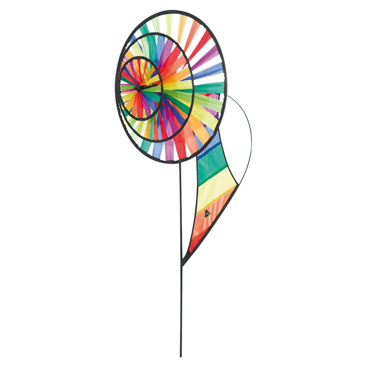 Windspiel Windrad HQ Magic Wheel Triple Banner Rainbow Garten Dekoration