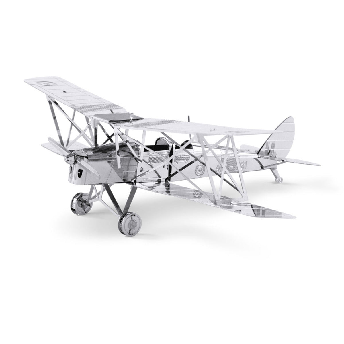 Metal Earth Metallbausätze MMS066 DH82 Tiger Moth Doppeldecker Flugzeug Metall Modell