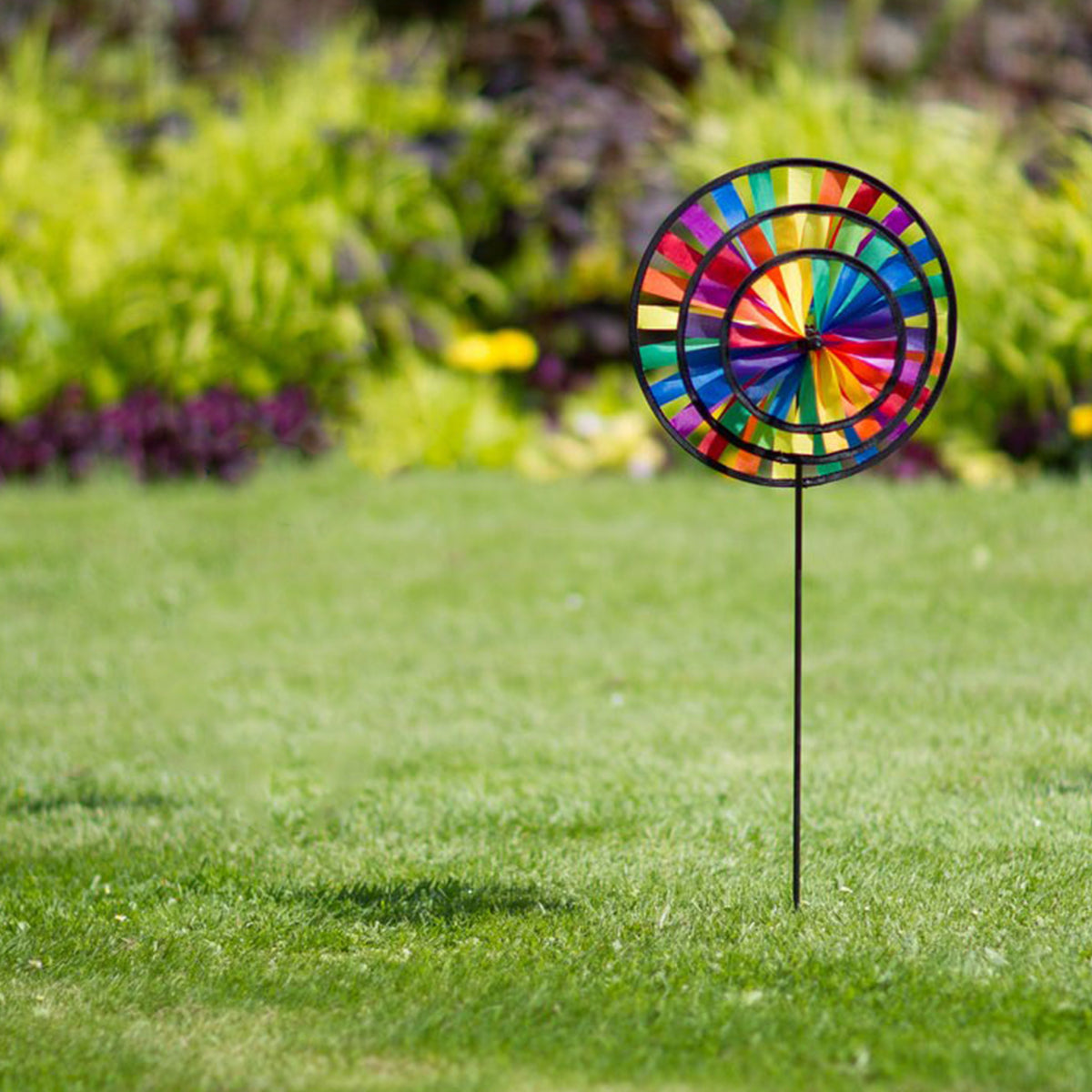 Windspiel HQ Magic Wheel Triple 28 cm Garten Dekoration Windrad