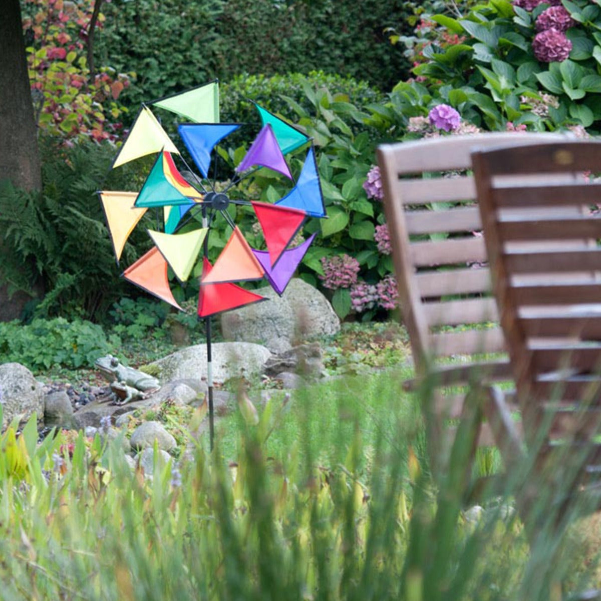 Windspiel HQ Windmill Illusion Rainbow Gartendeko Windrad Windfahne