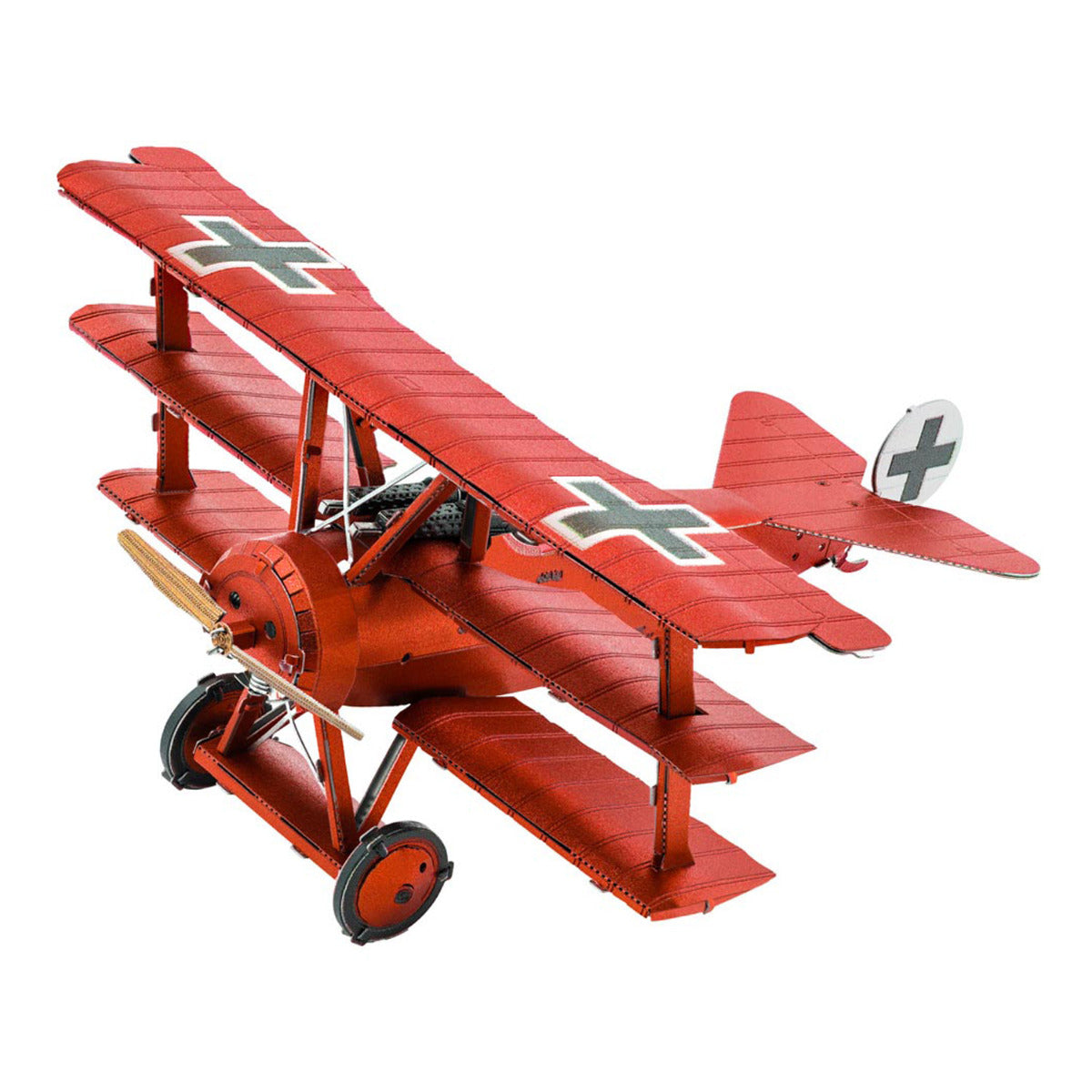 Metal Earth Metallbausätze MMS210 Tri-Wing Fokker Roter Baron Metall Modell