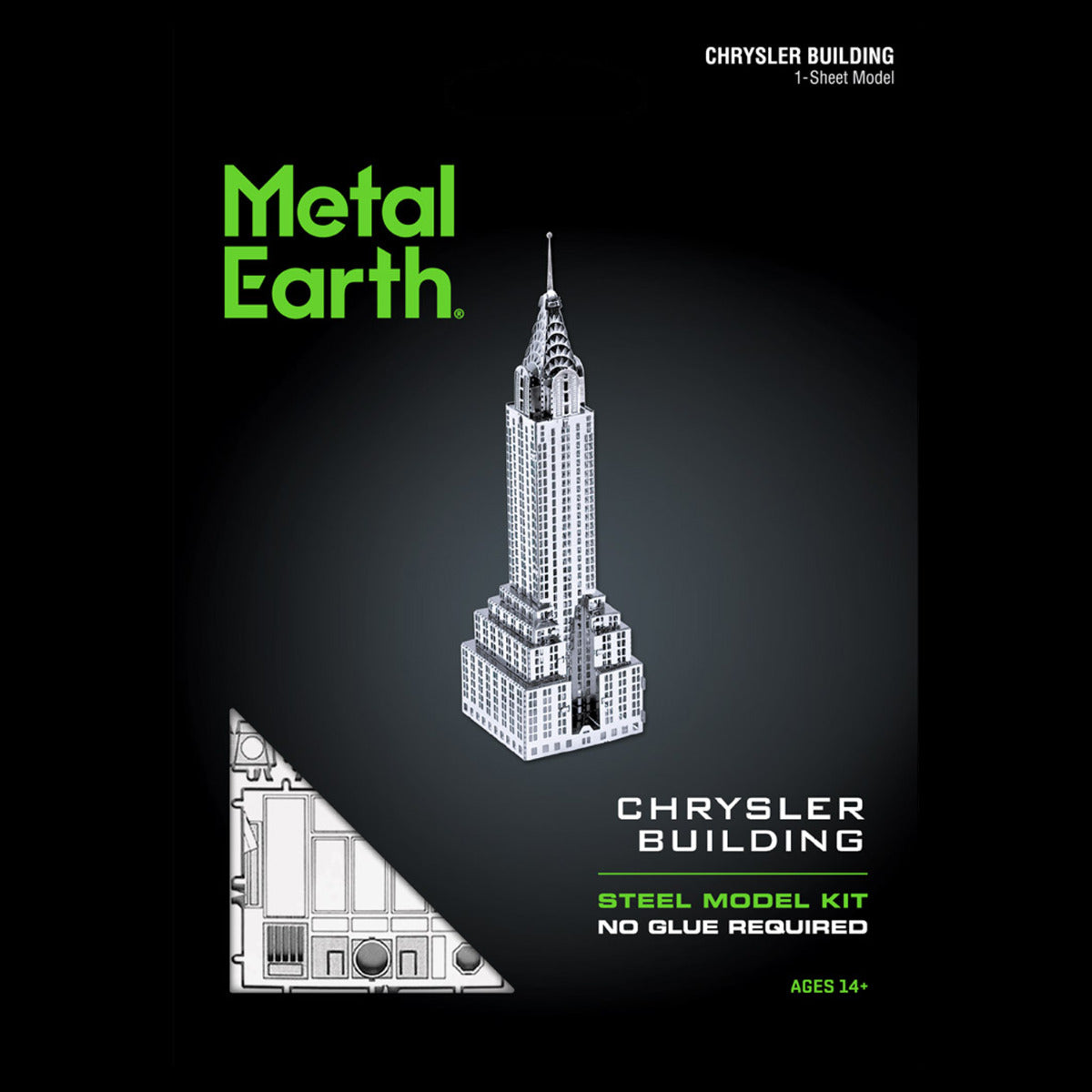 Metal Earth Metallbausätze MMS009 Chrysler Building Wolkenkratzer Metall Modell