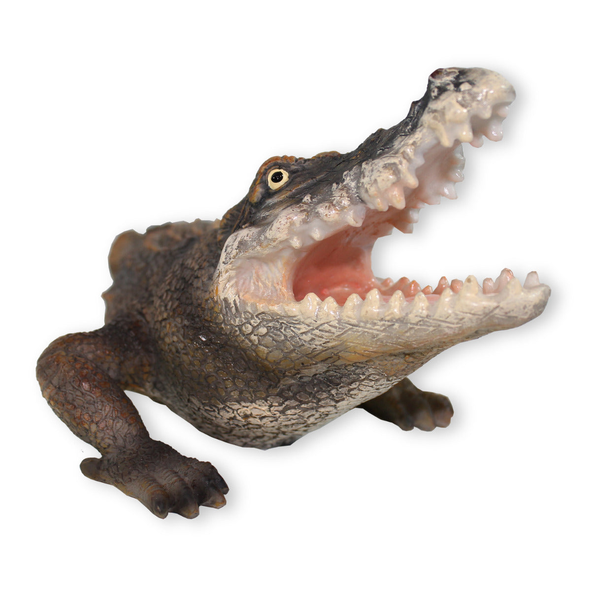 Krokodil Figur Tierfigur Tierfigur Reptil Dekofigur Gartenfigur 37cm