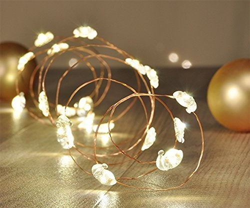 LED-Lichterkette Weihnachtsmann 5er Set à 20 Leuchten warmweiß Tisch W