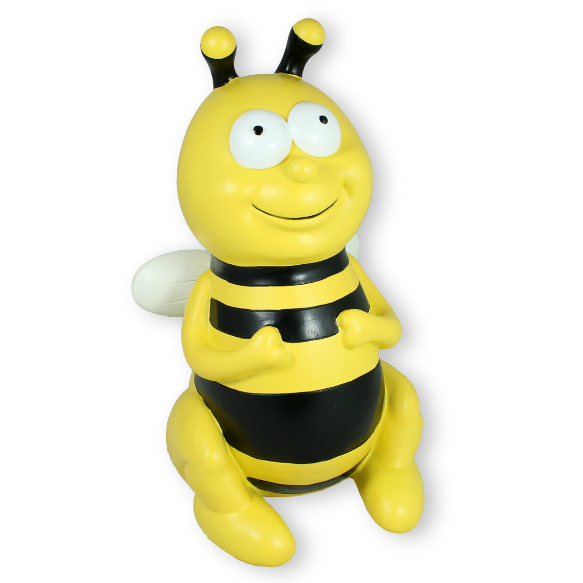 Gartenstecker Biene 35 cm Bienen Figur sitzend Bienen Deko Bienen Gartenfigur