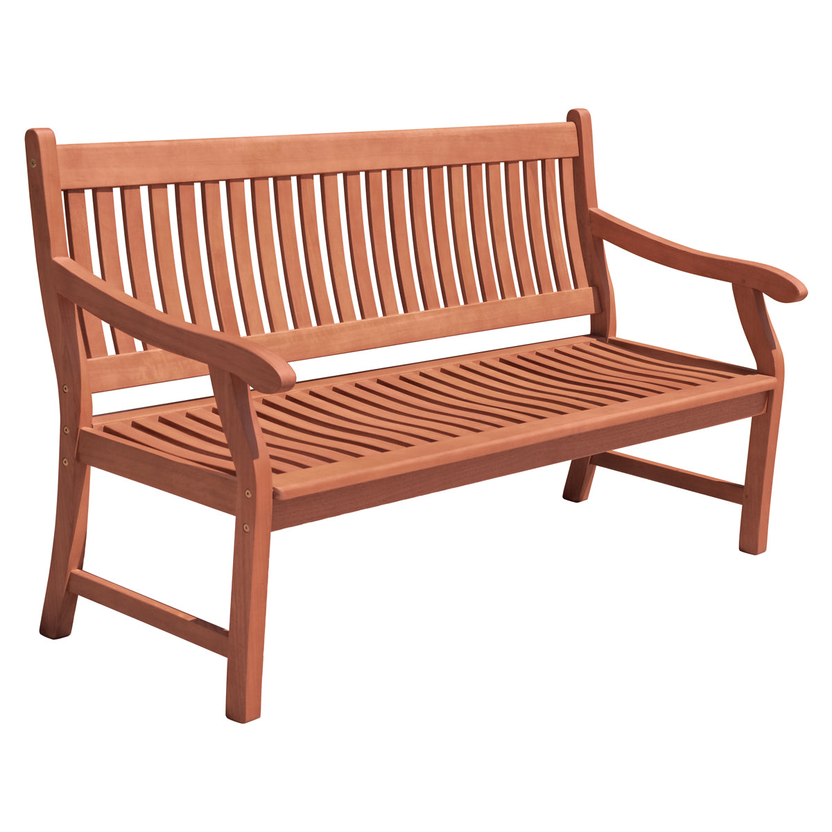 Gartenbank NEW JERSEY 3-Sitzer Länge 158 cm Sitzbank Holz Eukalyptus FSC 100%