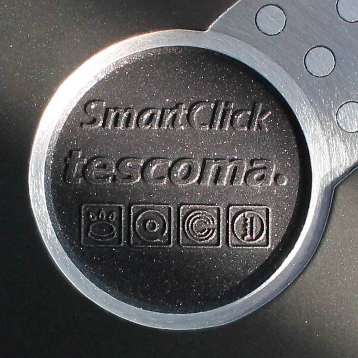 Tescoma Grillplatte Bratpfanne SmartClick 42 cm Induktion Grillpfanne antihaftbeschichtet