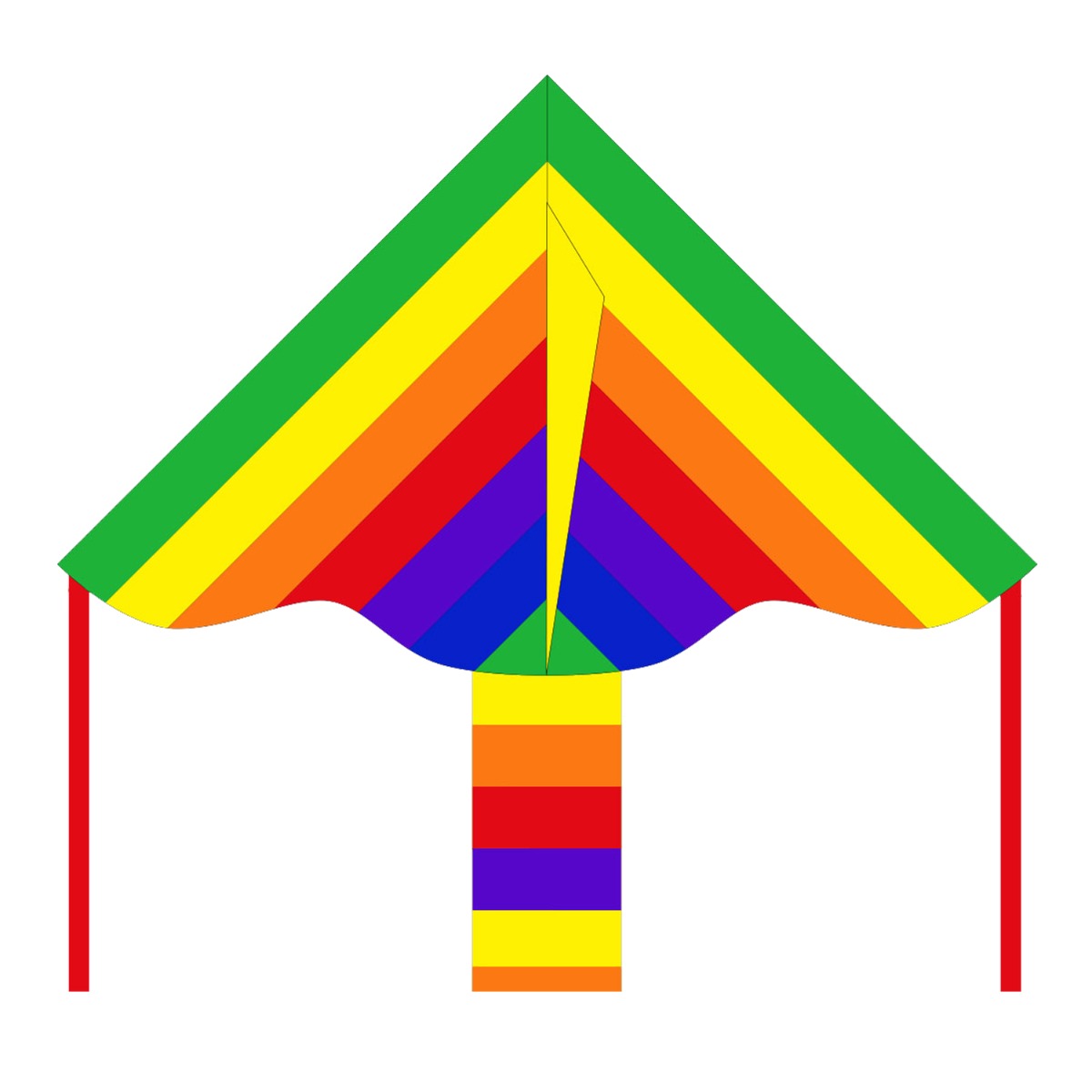 Kinderdrachen Einleiner Drachen HQ Simple Flyer Rainbow 85 cm Flugdrachen
