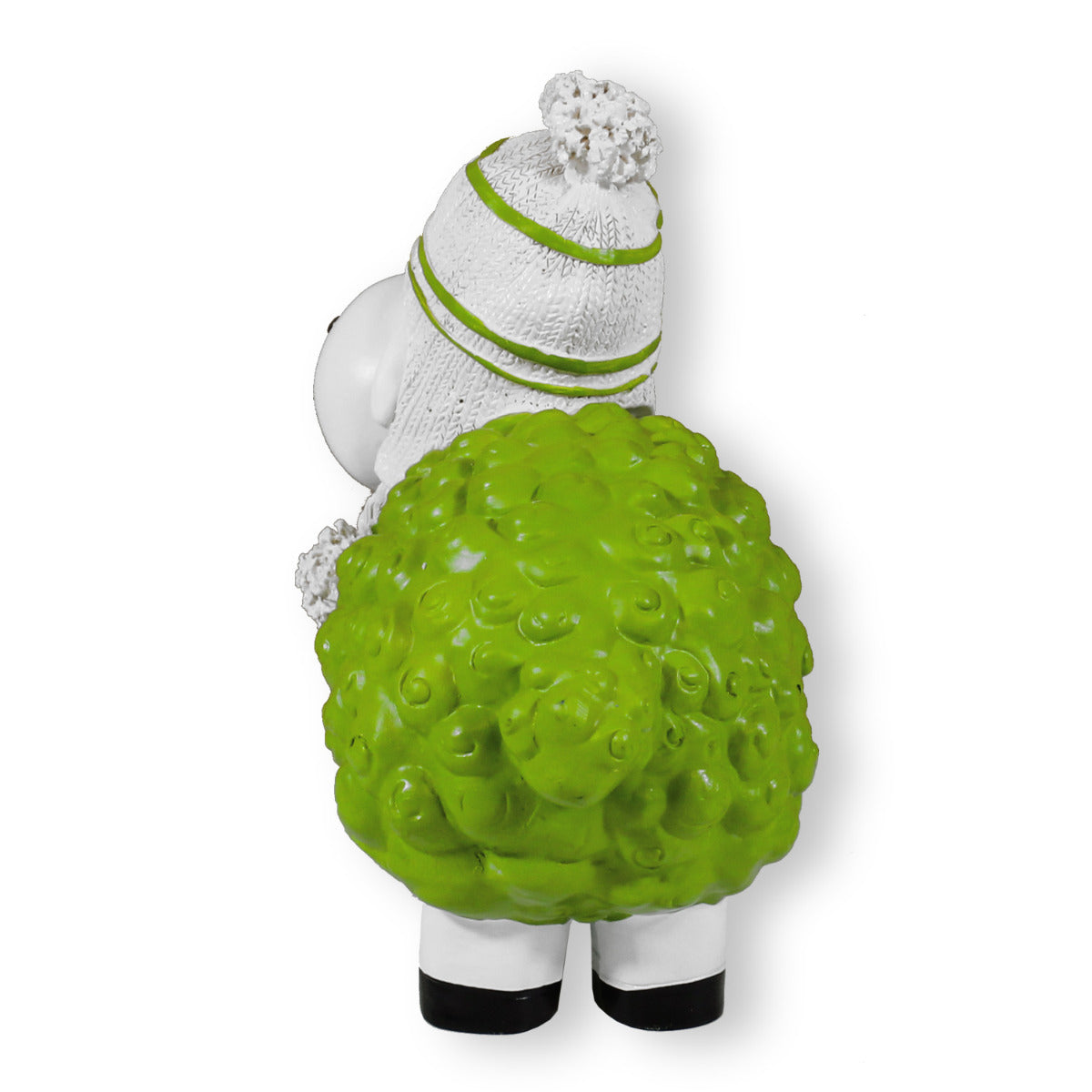 Buntes Deko Schaf grün mit Mütze Gartenfigur Schaf Dekofigur Schaf lustige Schafe