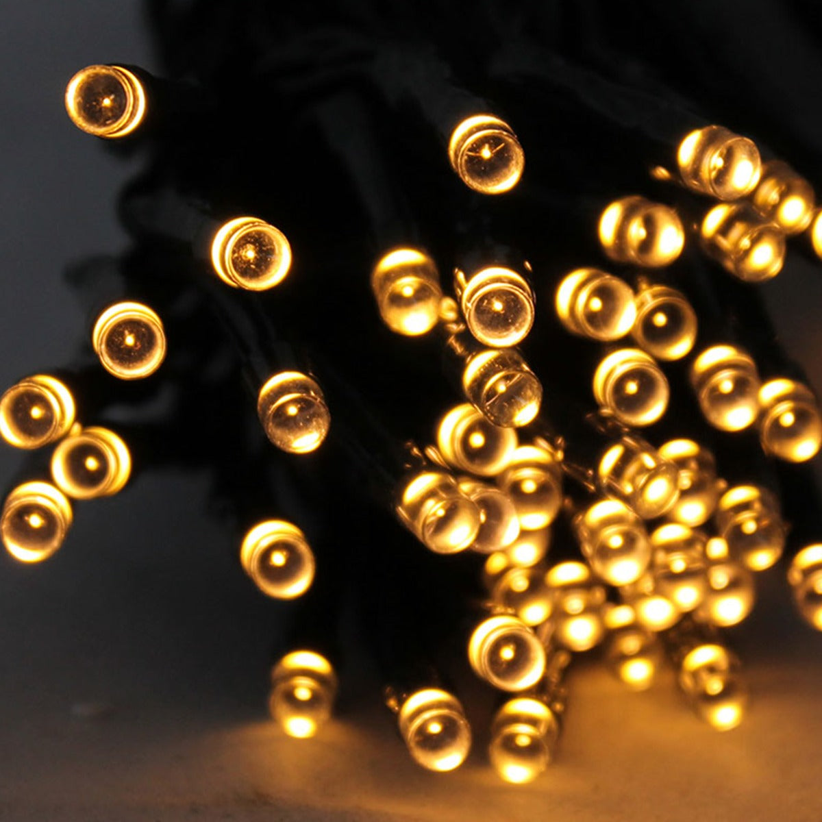 LED Lichterkette mit 96 Leuchten warmweiß Batteriebetrieb Timerfunktion Weihnachtsbeleuchtung für Innen