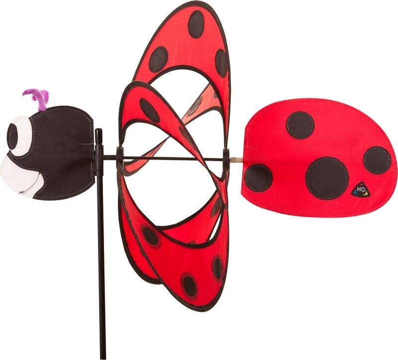 Windrad Windspiel HQ Paradise Critter Ladybug mit Bodenanker Gartendeko Propeller