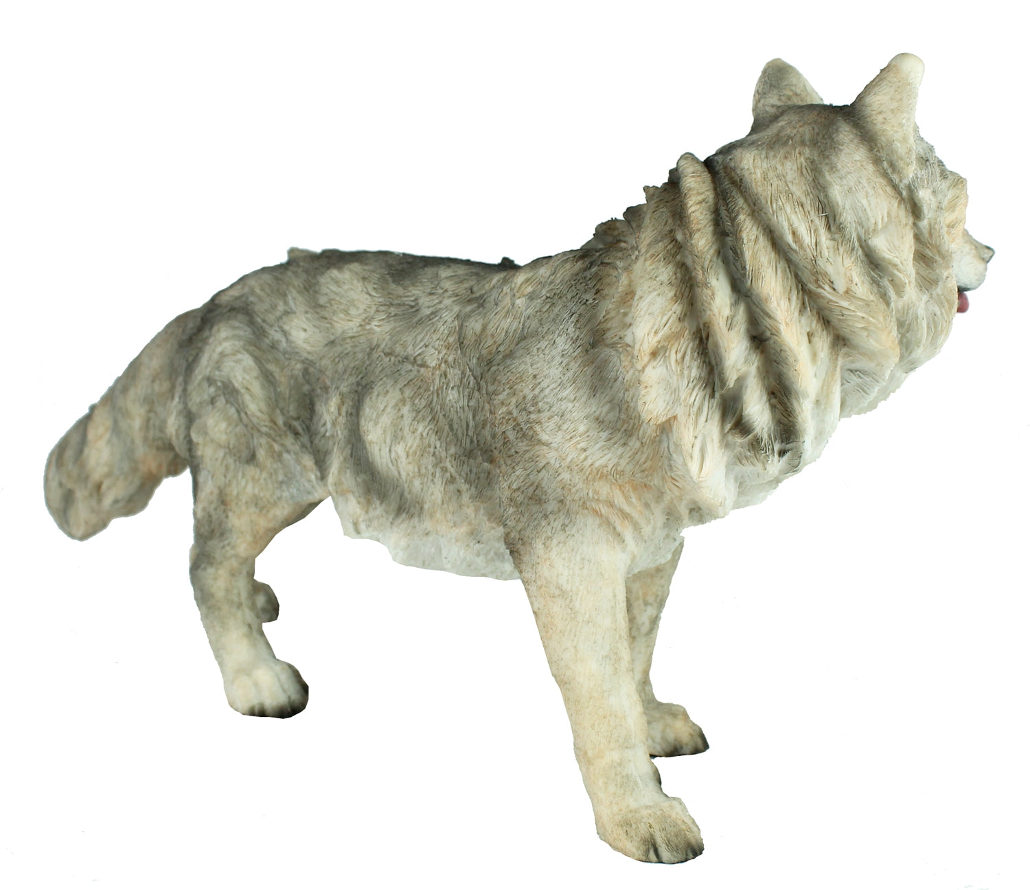 Wolf Tierfigur Wolf-Figur 36 cm Wolf-Deko Wolfswelpe Gartendeko Dekofigur