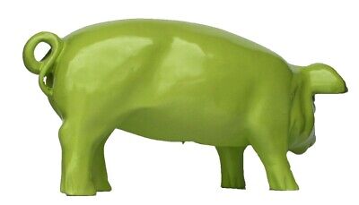 Dekofigur Schwein Ferkel "Apple" green grün 60 cm Dekoration Deko Garten