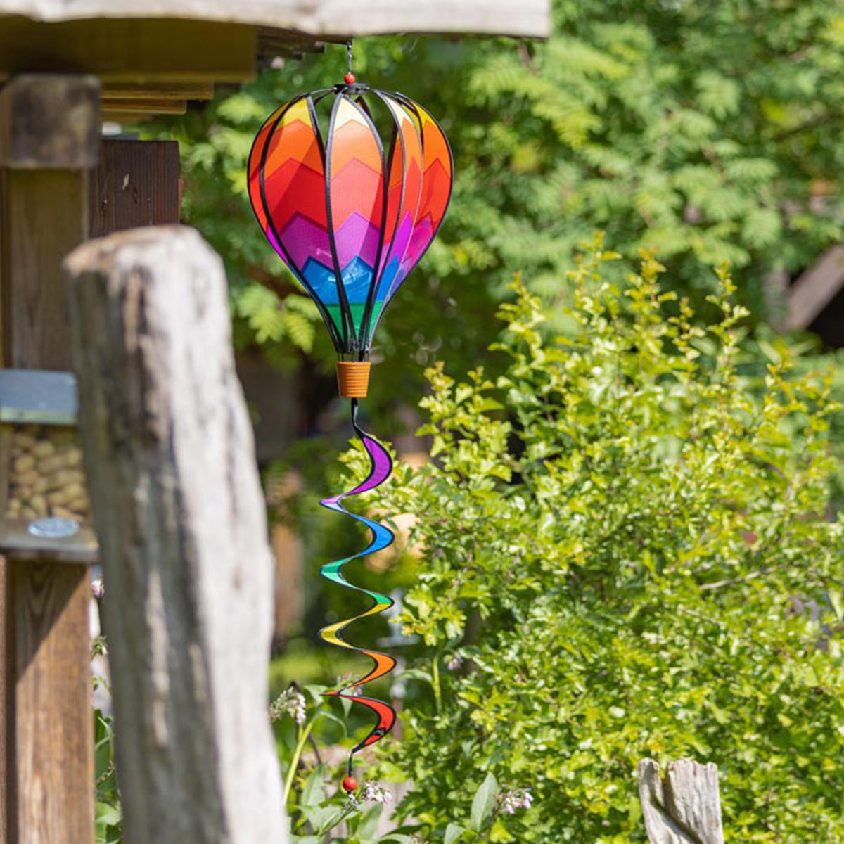 Windspiel Heißluftballon HQ Hot Air Balloon Twist Sunrise Windsack Garten Dekoration