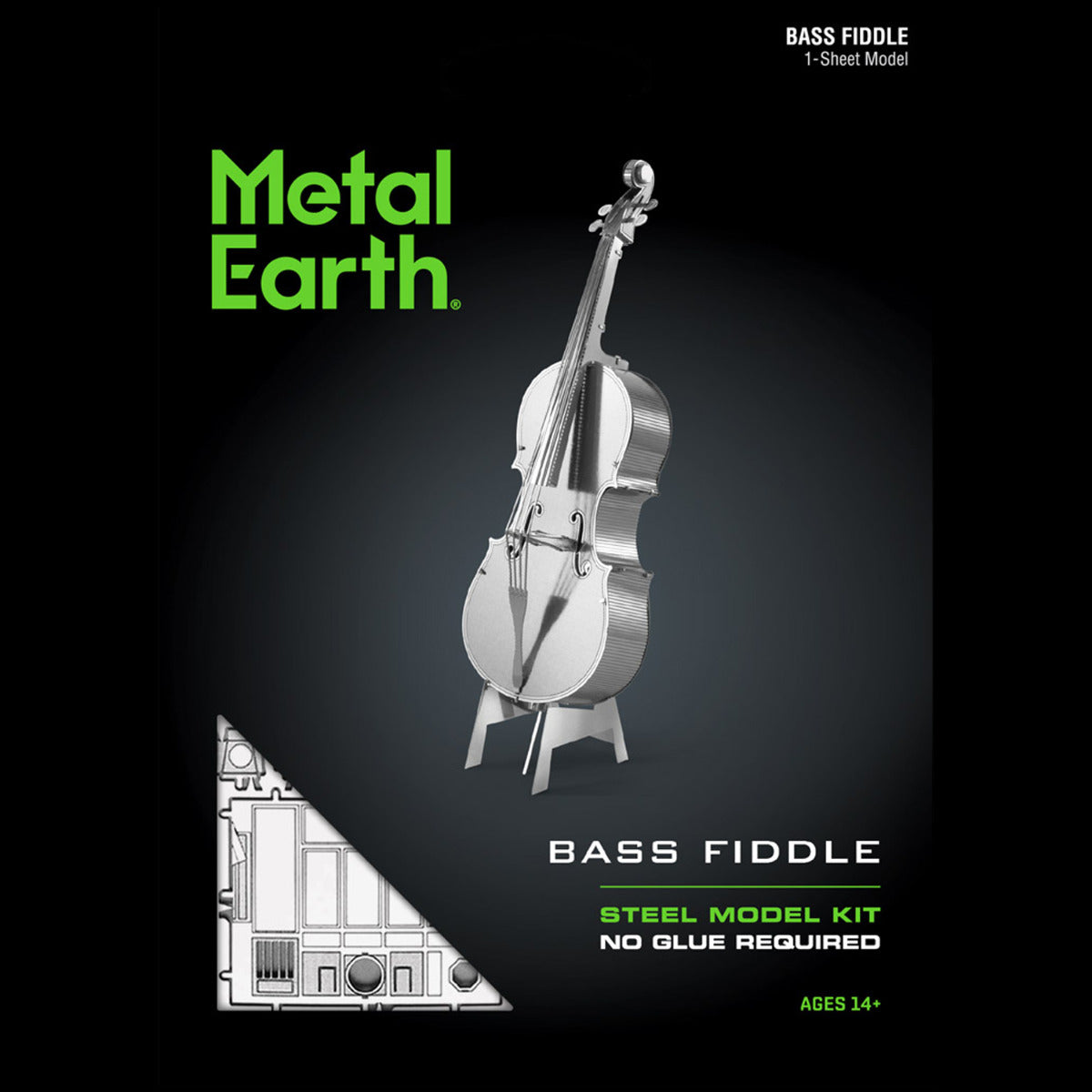 Metal Earth Metallbausätze MMS081 Bass Fiddle Bass Geige Metall Modell