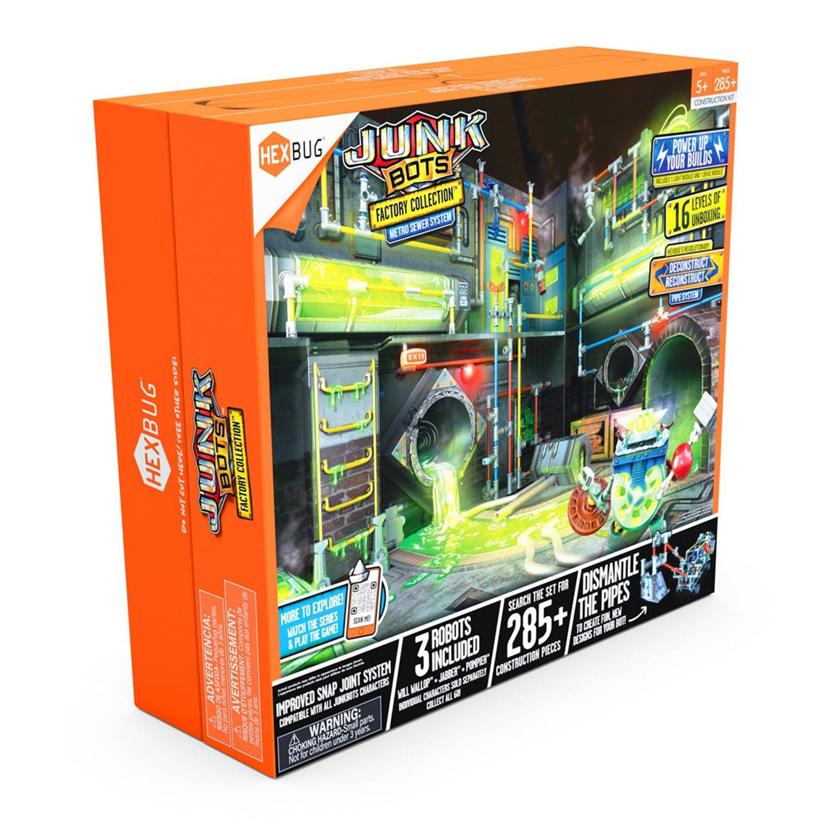 HEXBUG 430-7799 JUNKBOTS Large Factory Habitat - Metro Sewer System Große Fabrik Habitat Metro Kanalisationssystem