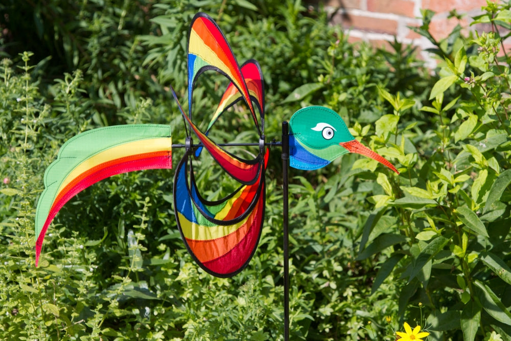 Windrad Windspiel HQ Paradise Critter Hummingbird mit Bodenanker Gartendeko Propeller
