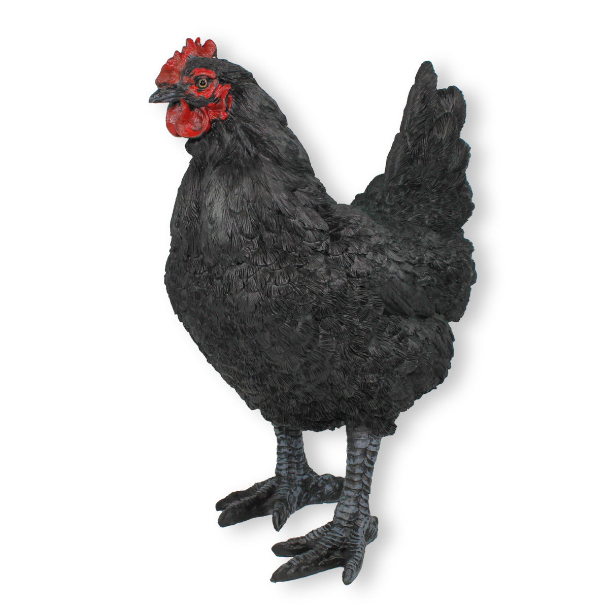 Gartendeko Huhn Figur Schwarz 35cm stehend Deko Hühner Deko Hennen