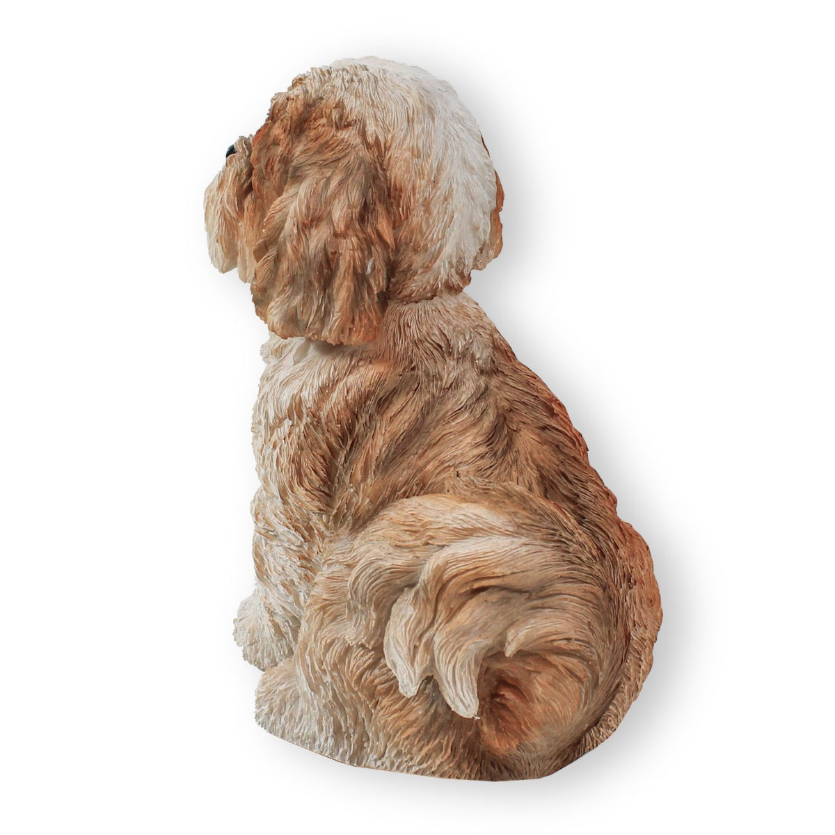 Hunde Figur Shih Tzu Welpe sitzend Hund Tierfigur Hundefigur
