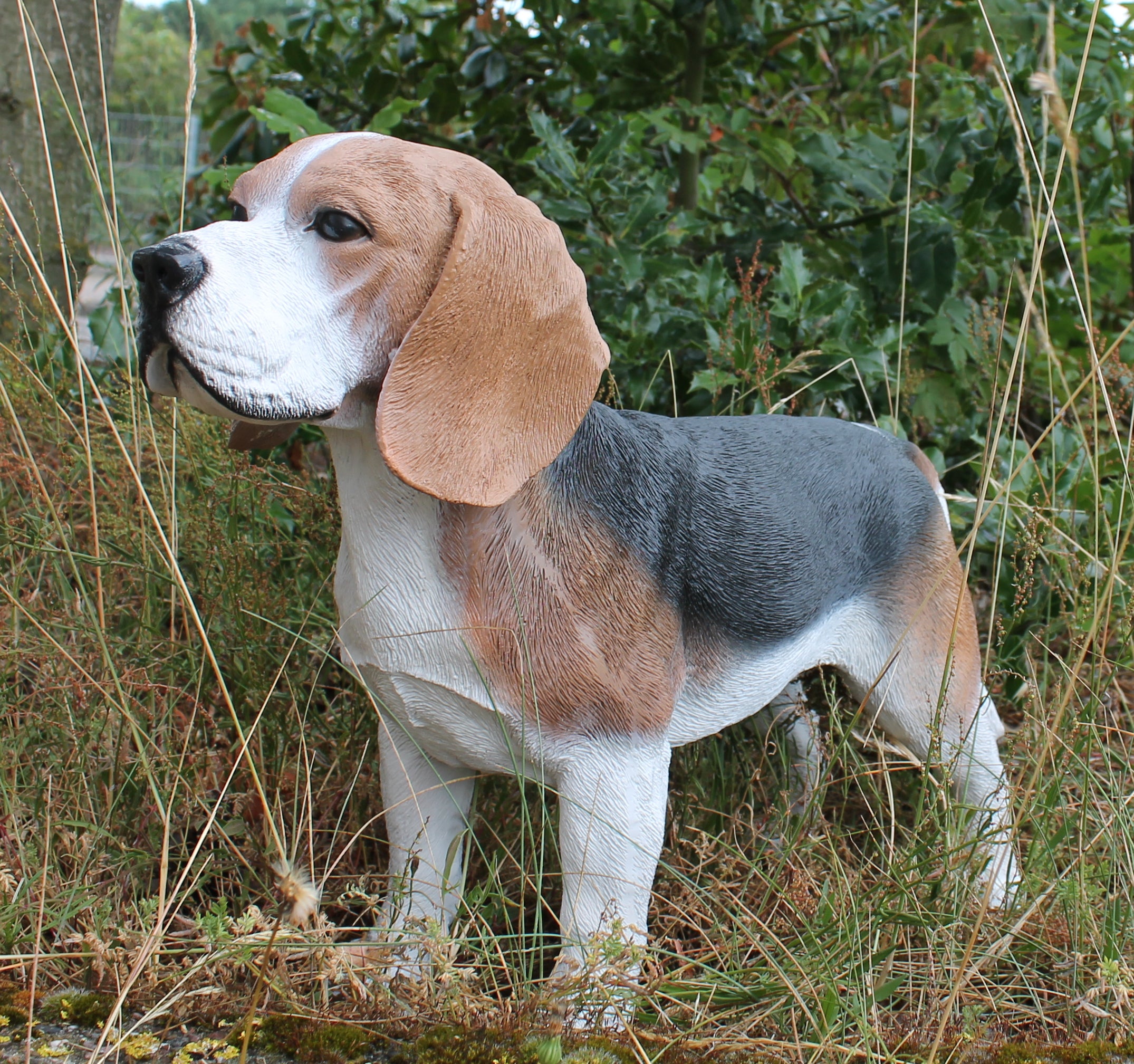 Dekofigur Hund Beagle "Butch" Tierfigur Skulptur Haushund