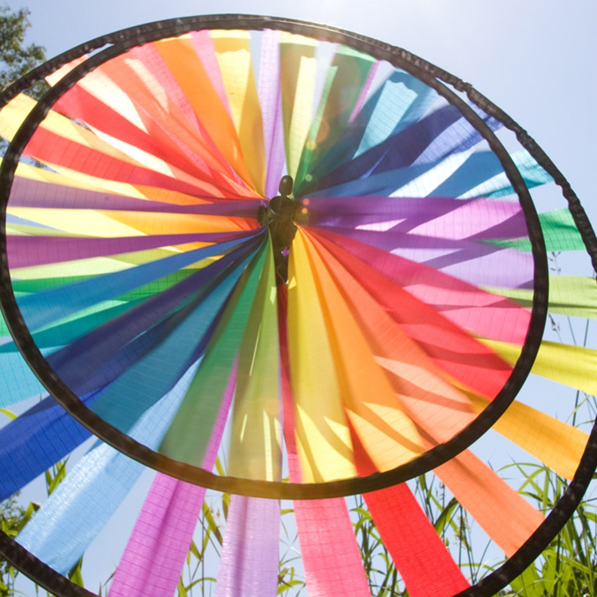 Windspiel HQ Magic Wheel Duett Rainbow 44x96 cm Windrad