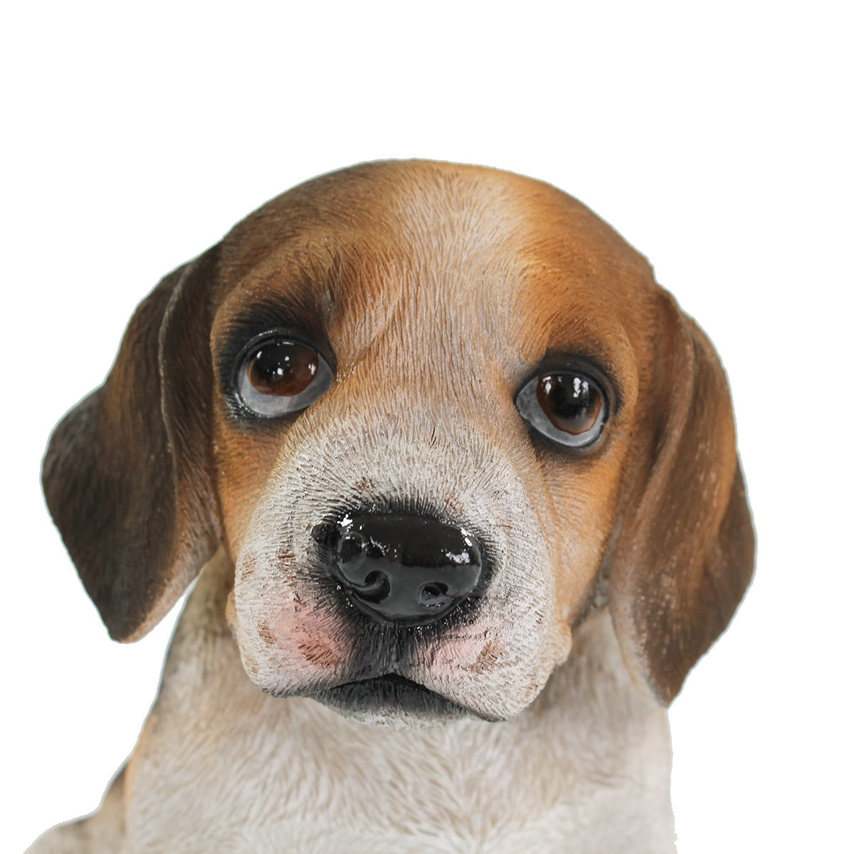 Beagle Figur sitzend Beagle Hundefigur lebensecht Deko Hundefigur