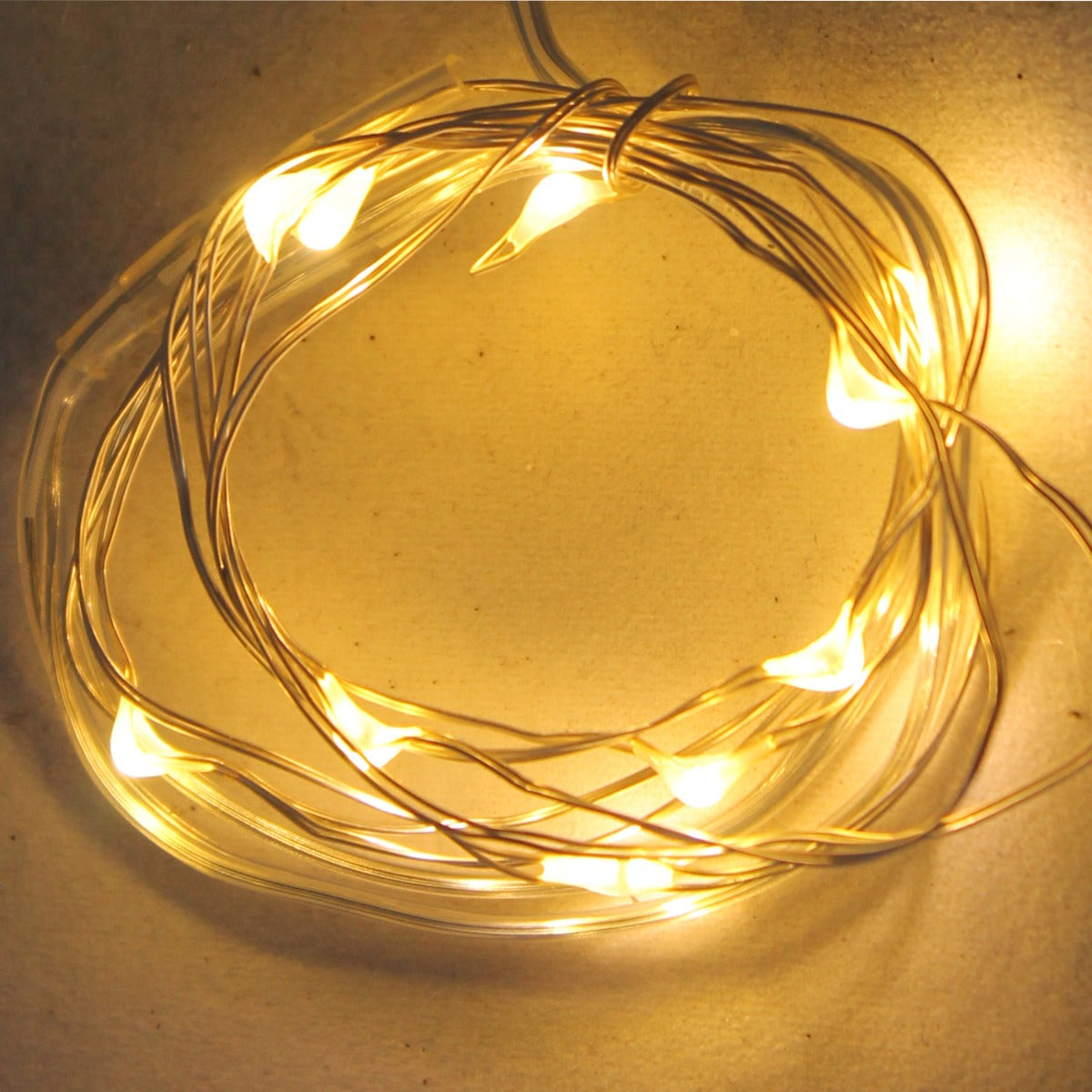 LED Lichterkette MICRO 4er Set à 10 Leuchten warmweiß Weichtnachtsbeleuchtung Batteriebetrieb für Innen inkl. Batterien