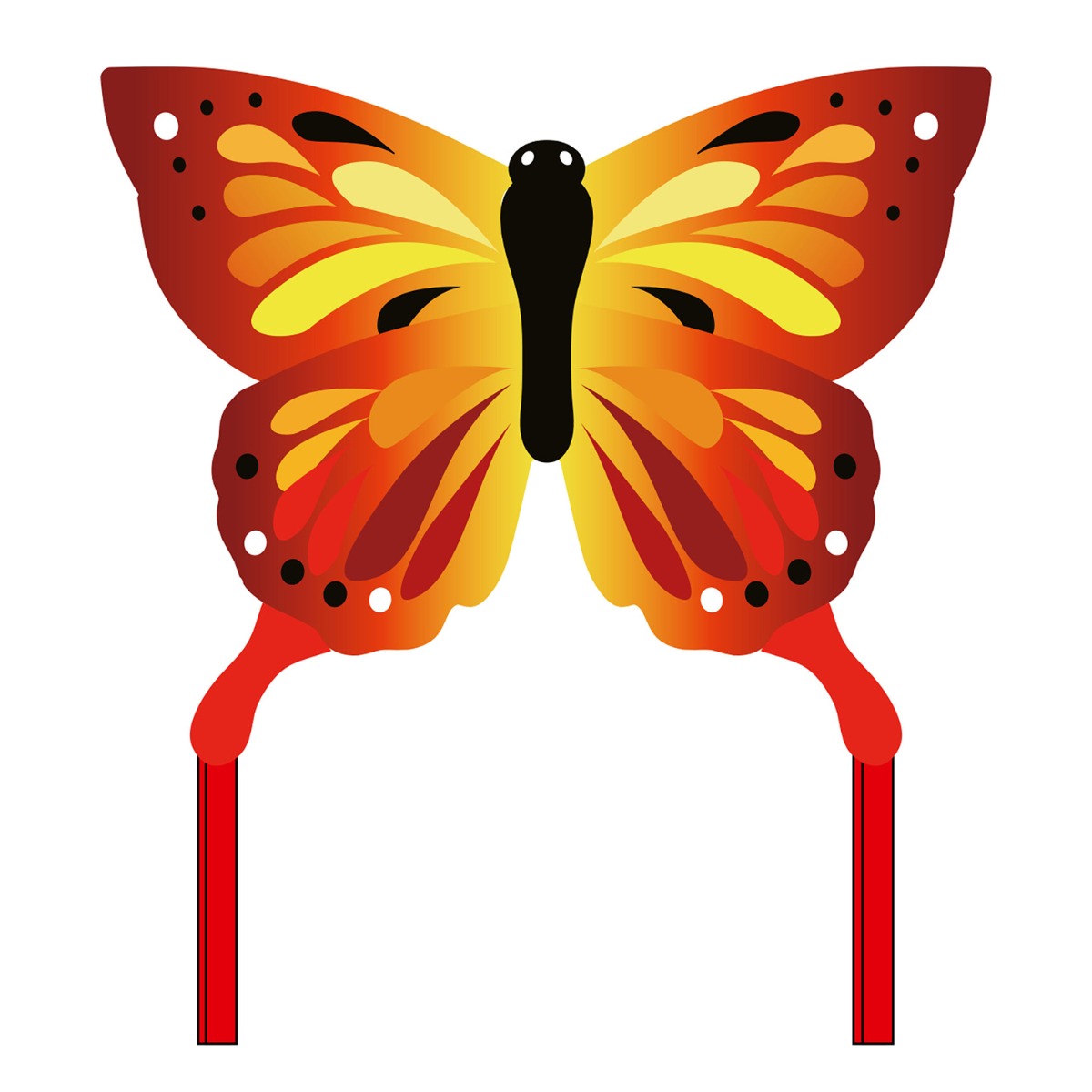 Kinderdrachen Einleiner Drachen HQ Butterfly Kite Sunrise Schmetterling Flugdrache